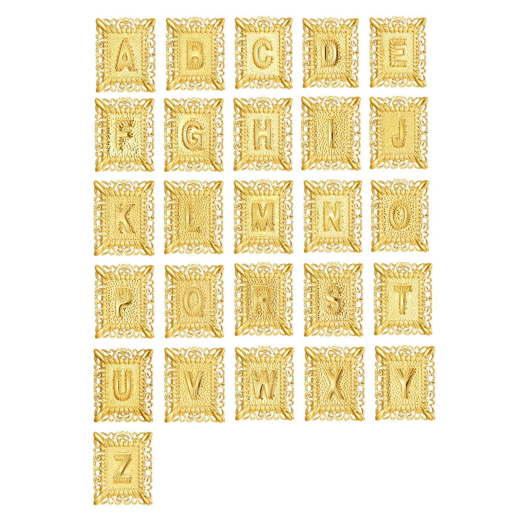 Set de 2 Collares 14K con Inicial y Cruz