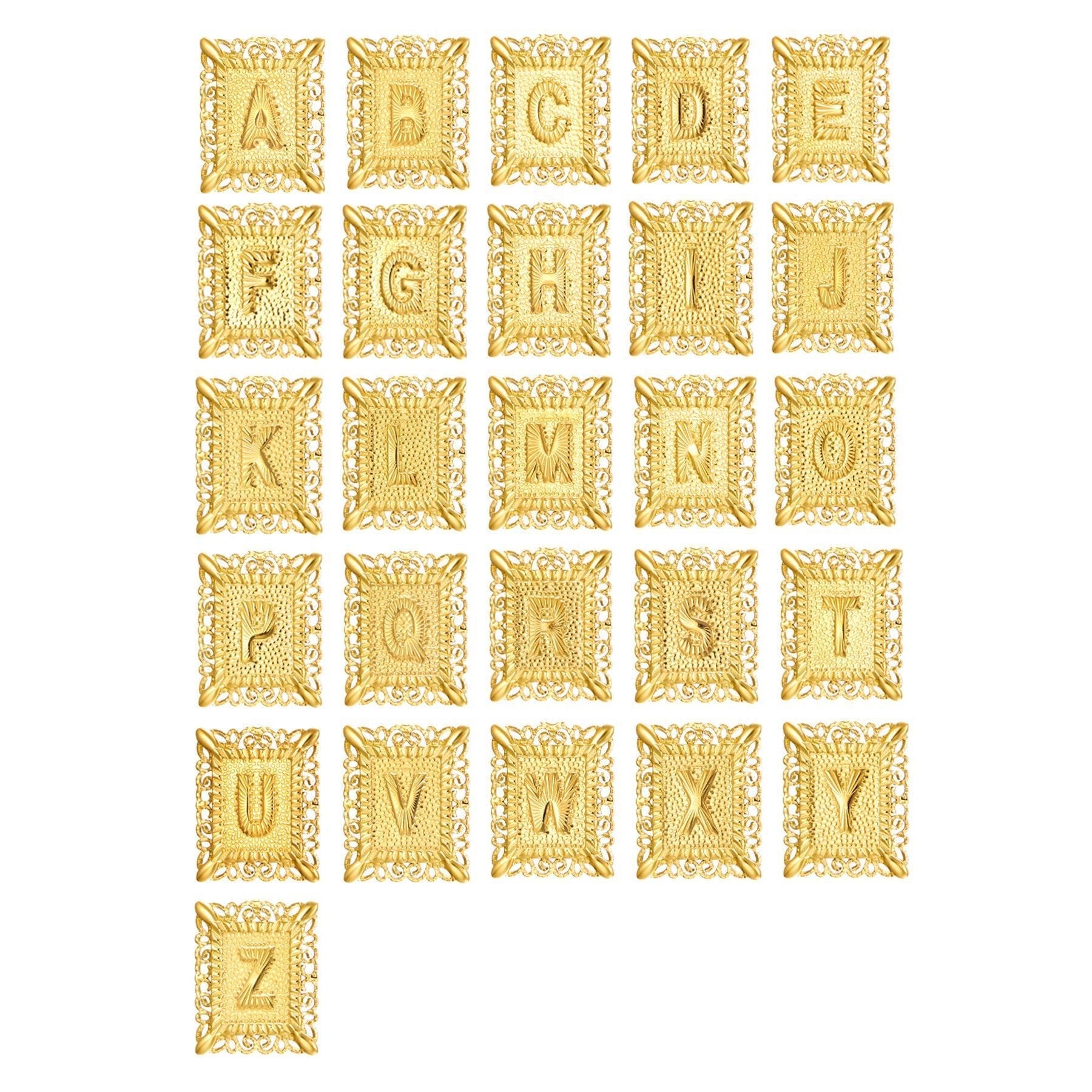 Set de 2 Collares 14K con Inicial y Cruz