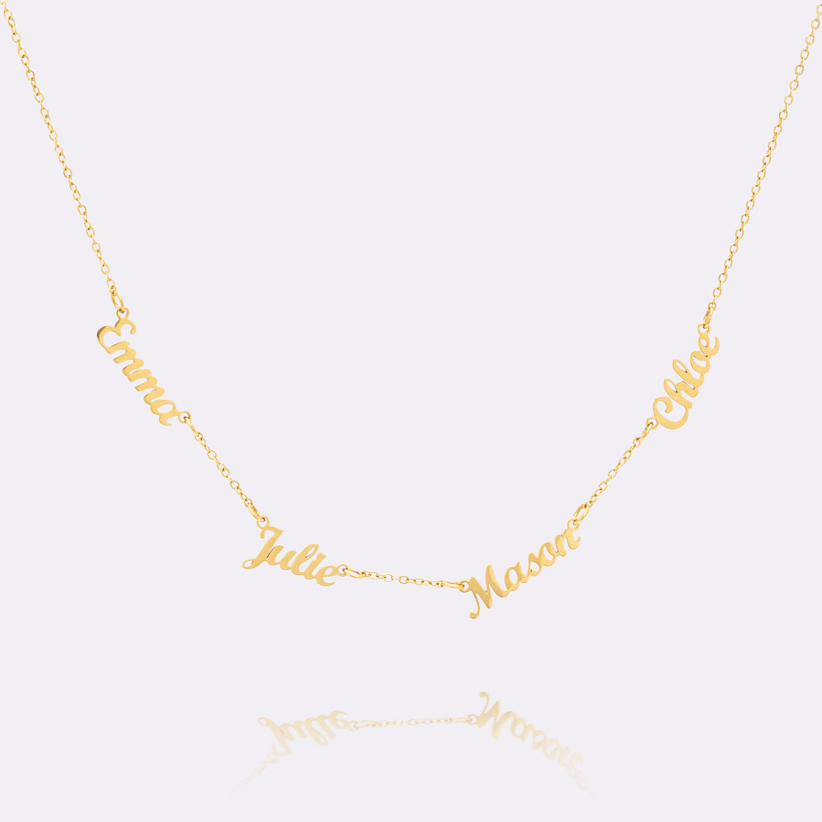 Collar Dainty Tiny con Múltiples Nombres