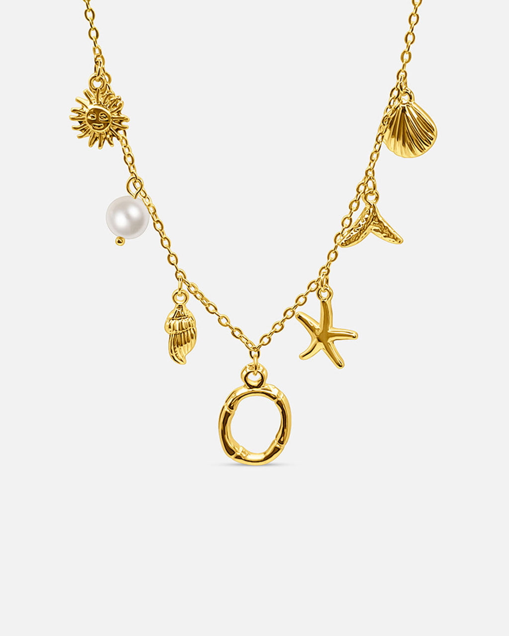 Collar de Letra de Oro Oceánico