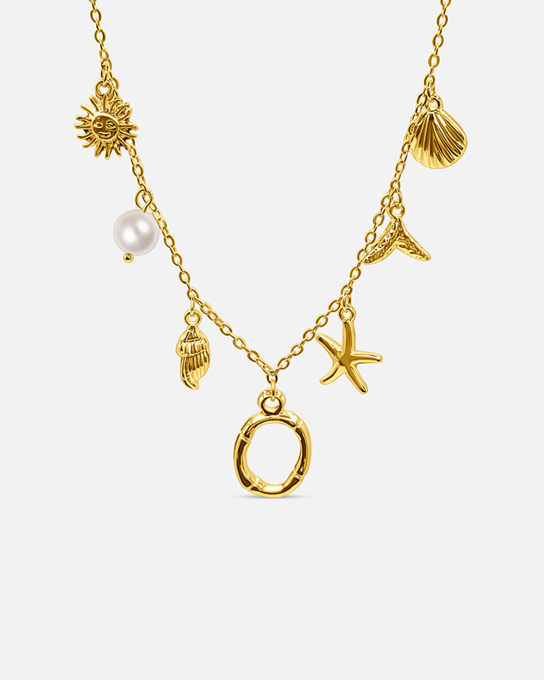 Collar de Letra de Oro Oceánico