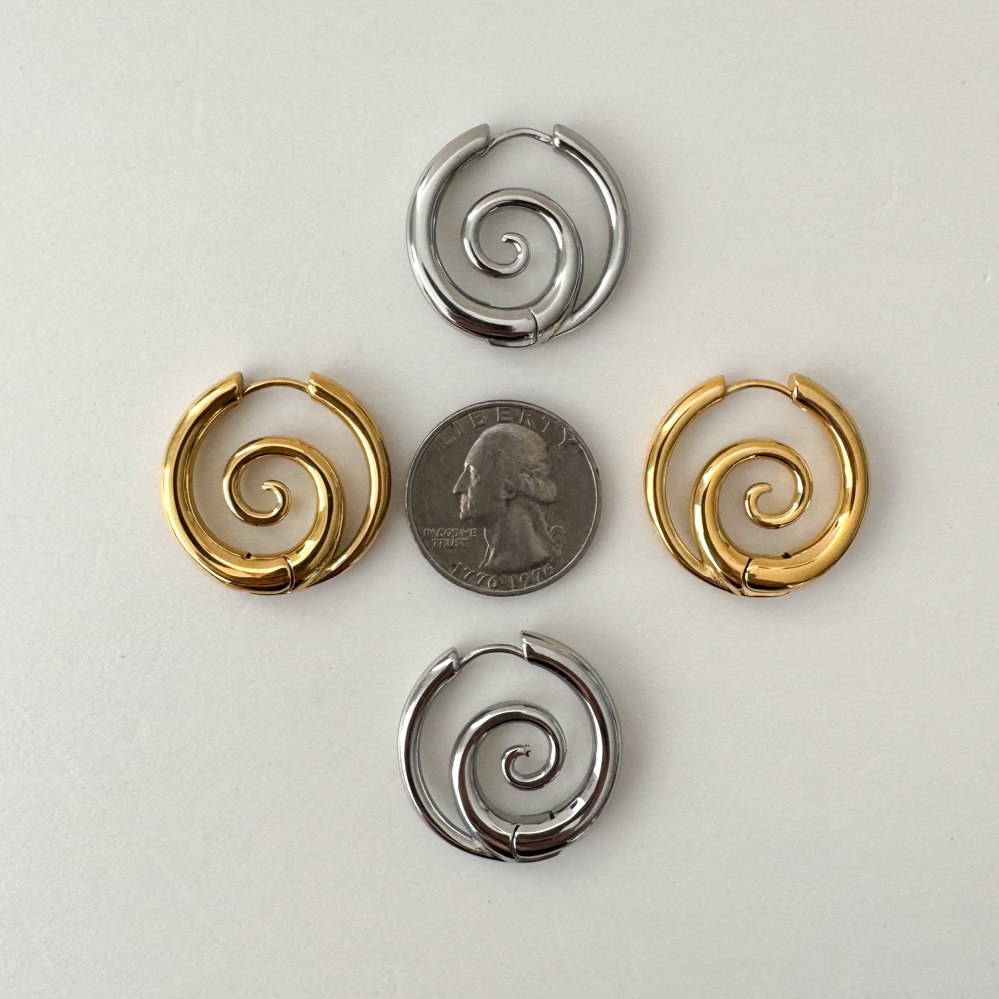 Pendientes en Espiral