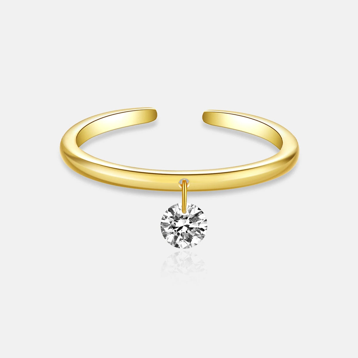 Anillo de Diamante Circular