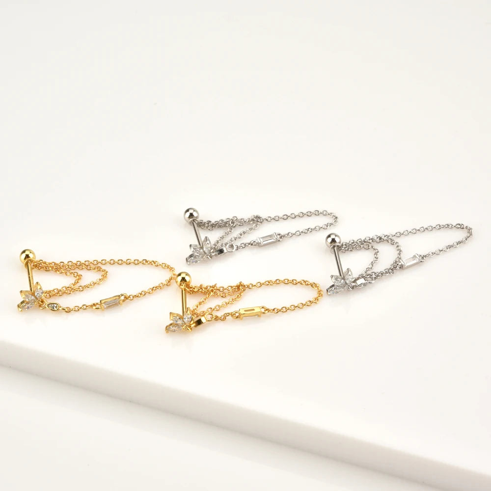 Pendientes de Stud de Cartílago Trio