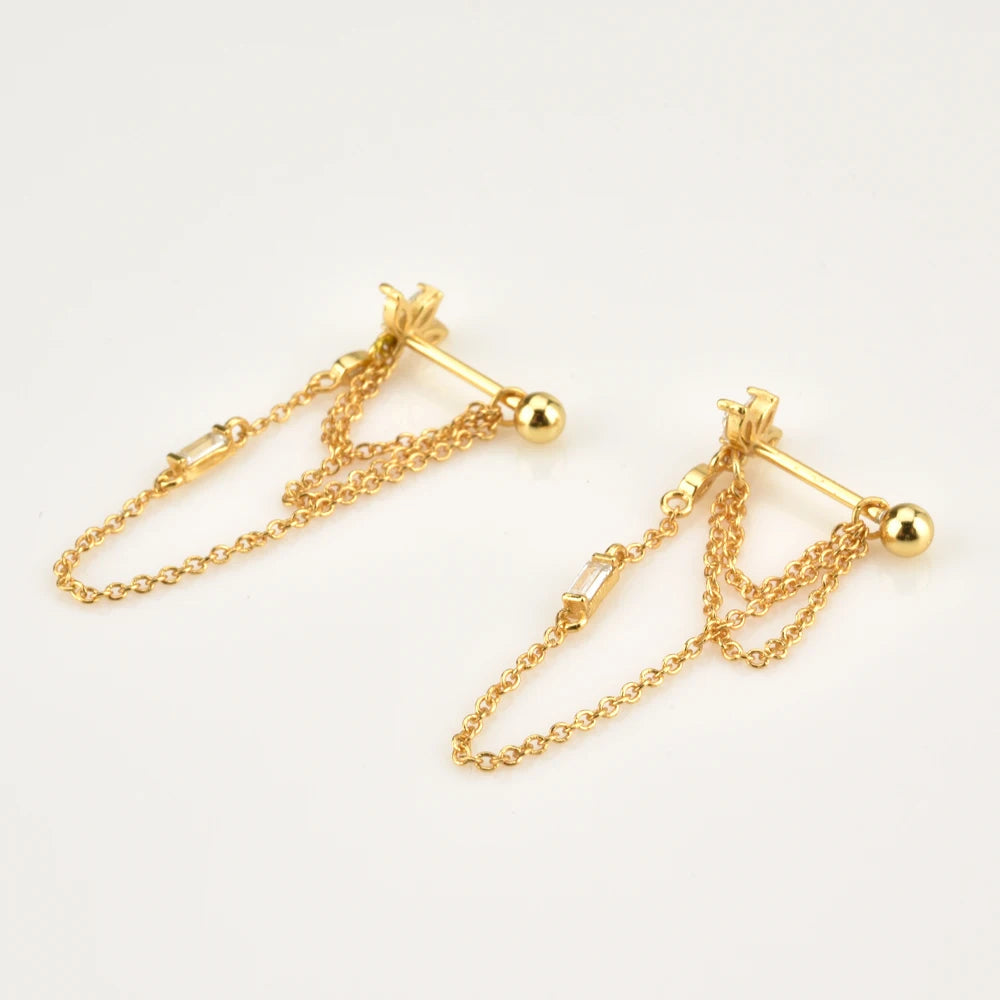 Pendientes de Stud de Cartílago Trio