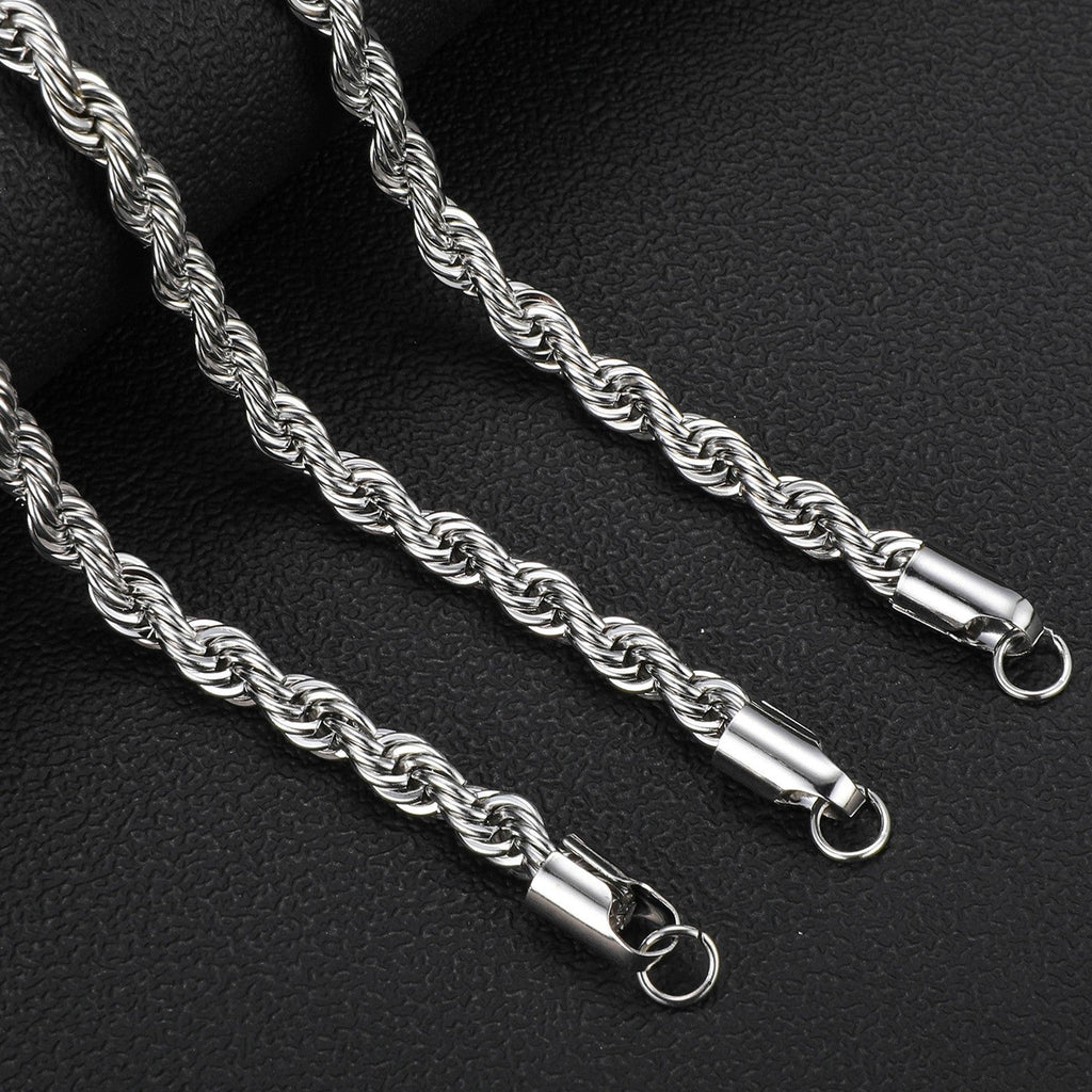Collar de Cadena Twist en Acero Inoxidable