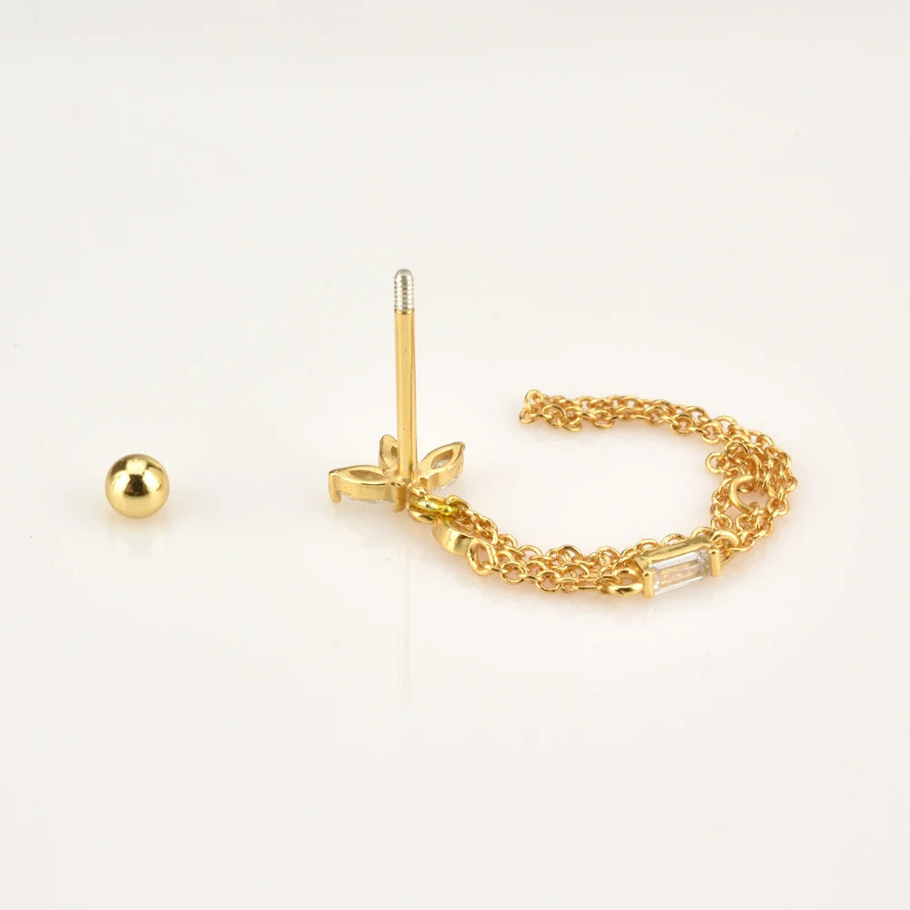 Pendientes de Stud de Cartílago Trio