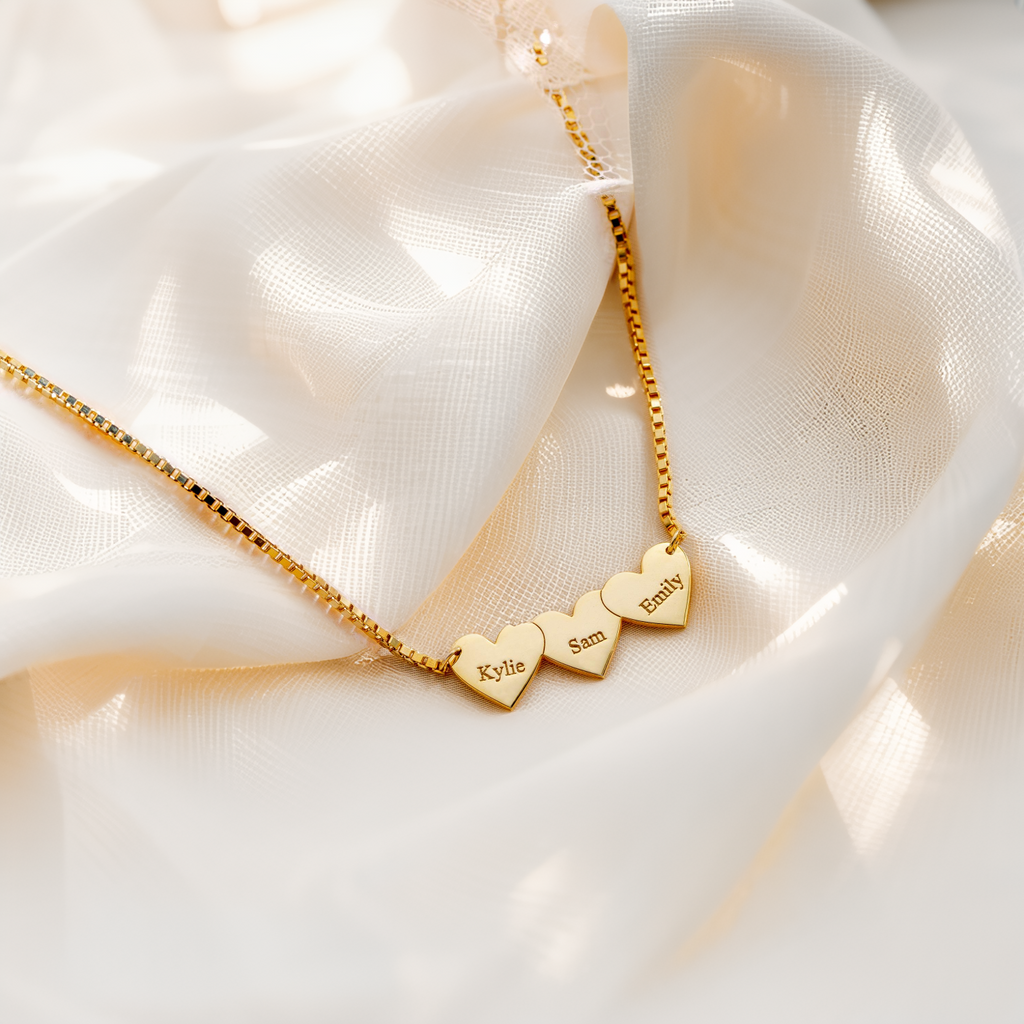 Collar Personalizado de Corazón con Nombre