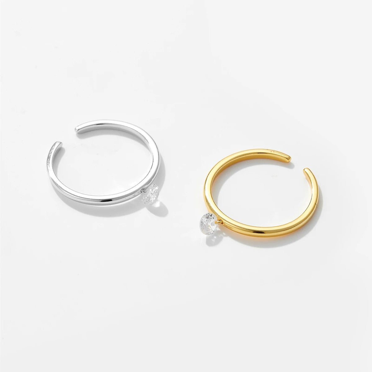 Anillo de Diamante Circular