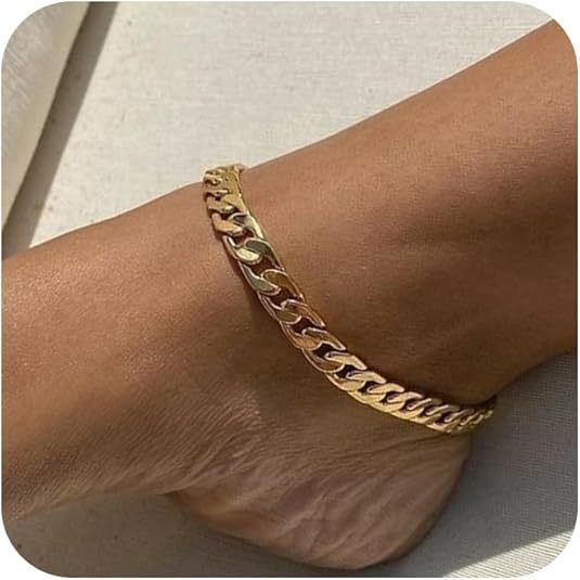 Tobillera Estilo Vacaciones con Cadena