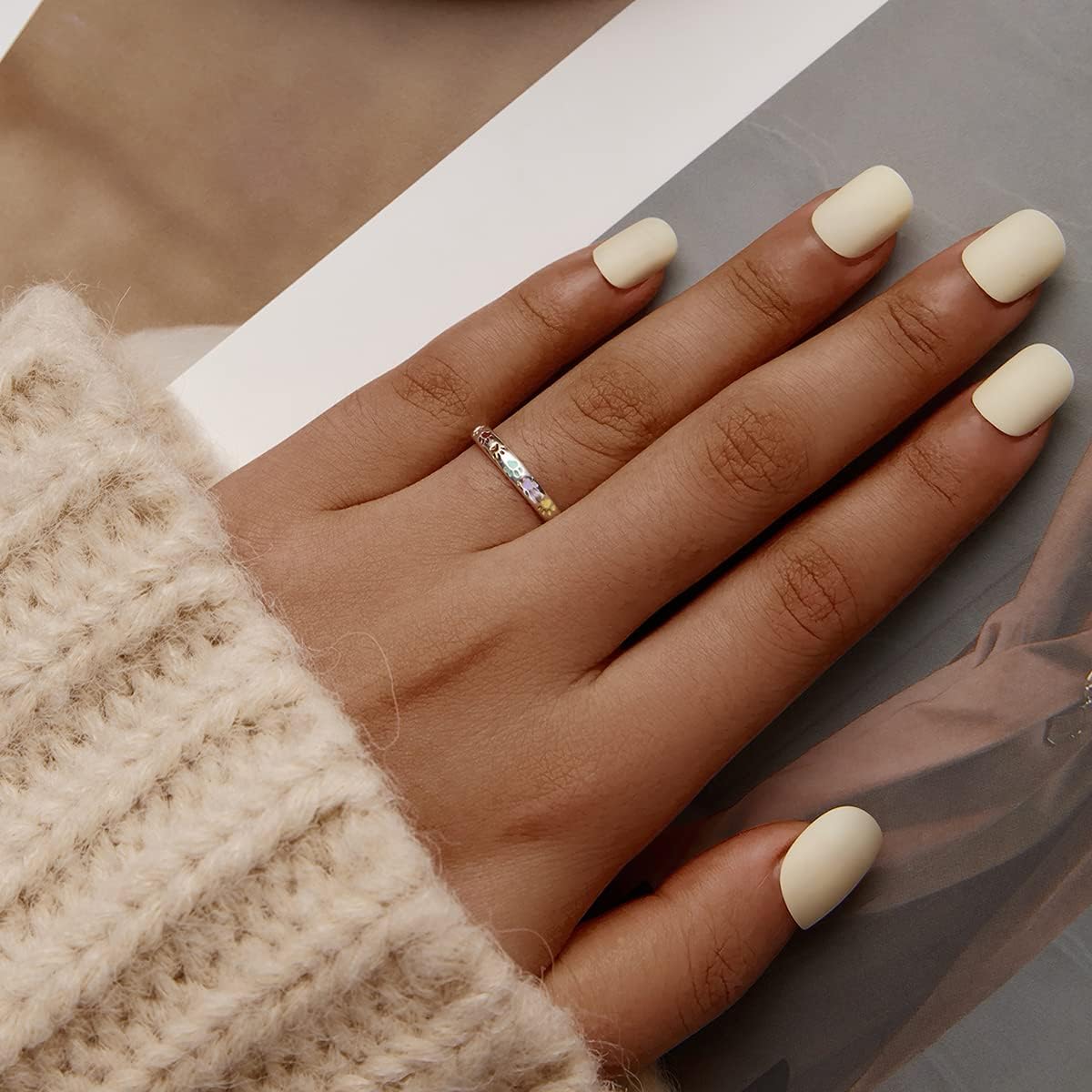 Anillo con Diseño de Huella