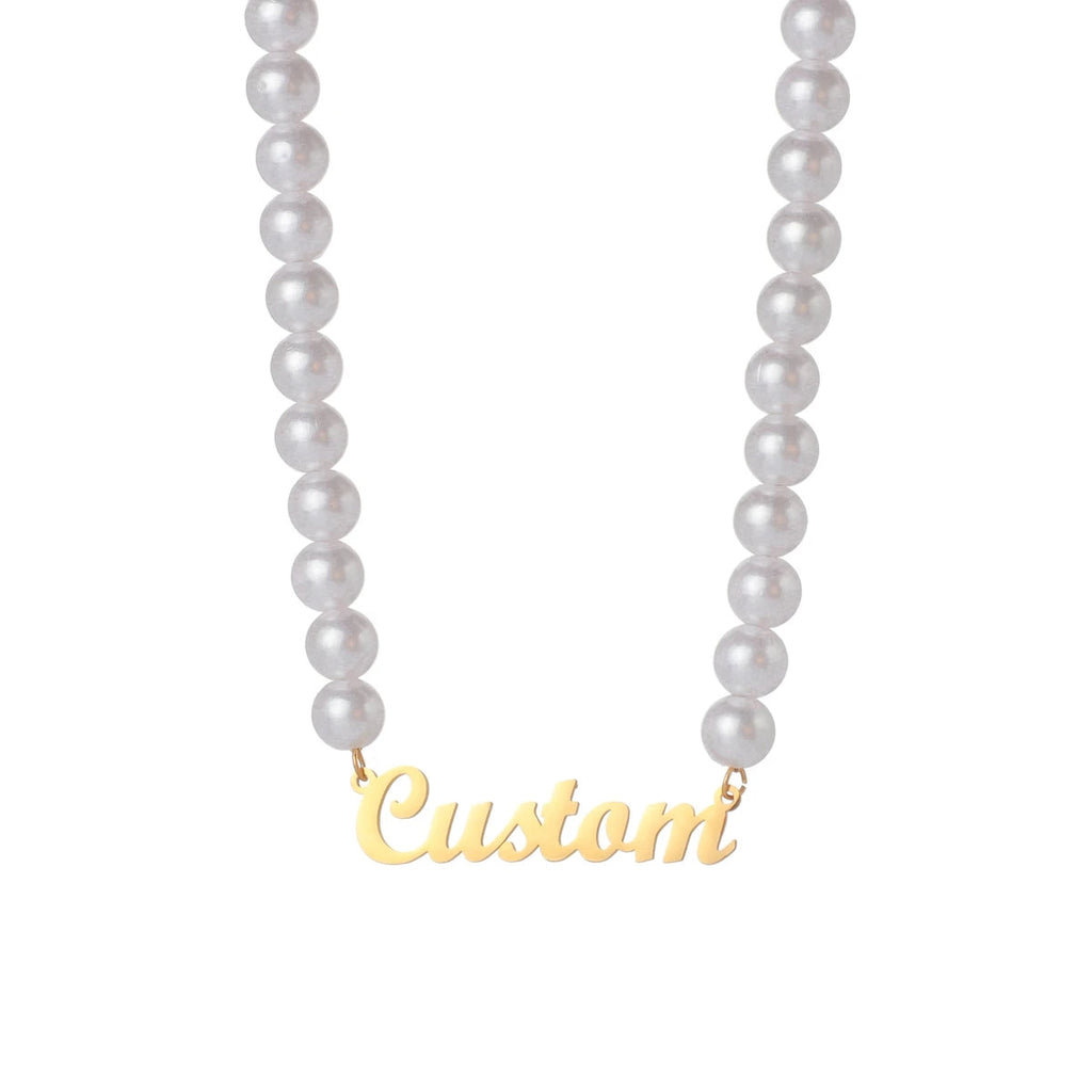 Collar Personalizado con Nombre de Perlas