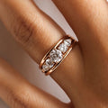 Anillo Vintage Brillante y Dorado