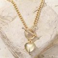 Collar Minimalista Retro con Colgante de Corazón