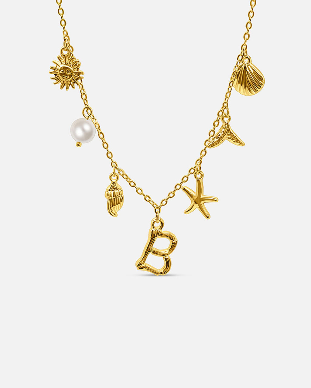 Collar de Letra de Oro Oceánico
