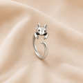 Anillo Envolvente de Ratón Adorable – Joyería Vintage Ajustable