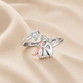 Anillo Ajustable para Perros – “Siempre en Mi Corazón” con Zirconia