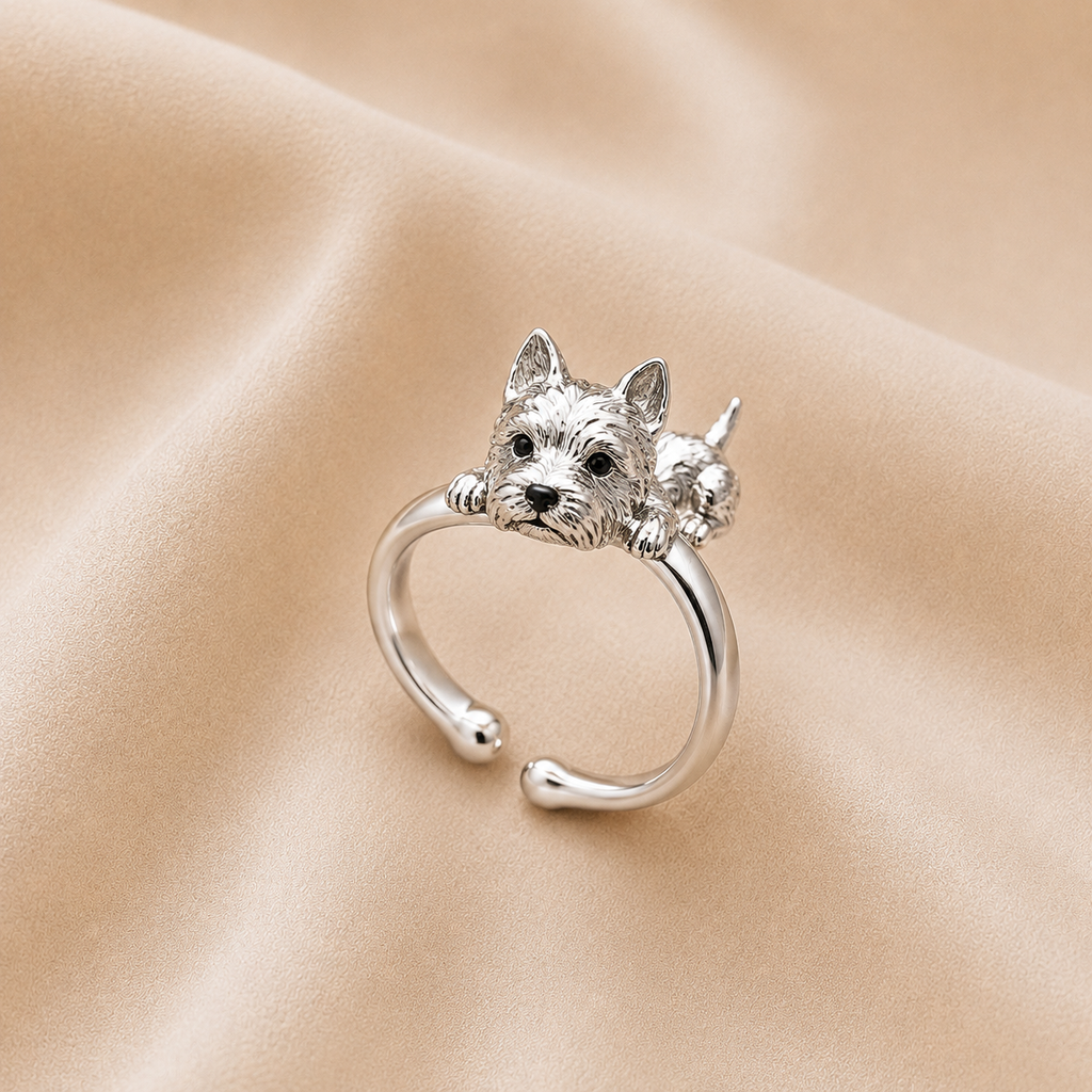 Anillo Ajustable de Estilo Retro para Perros