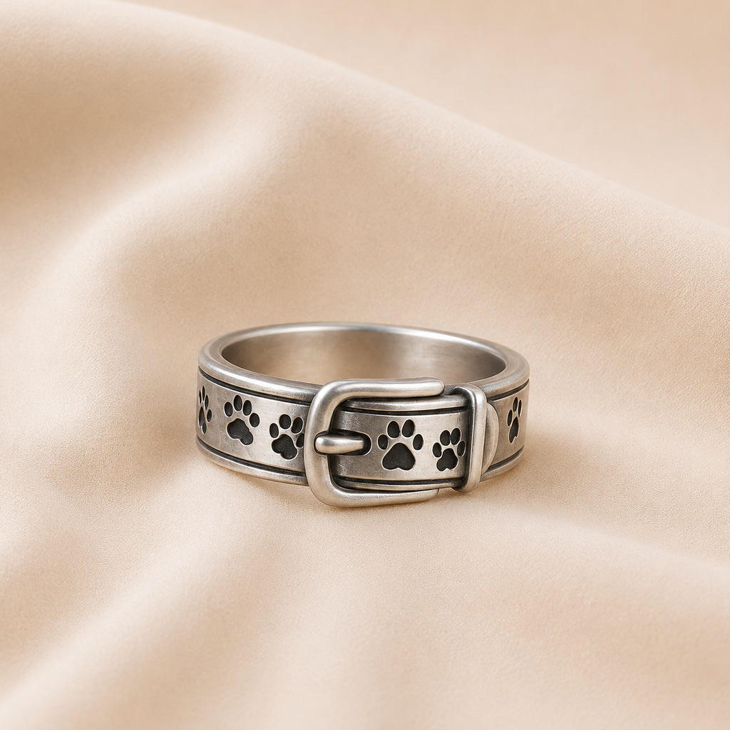 Collar Anillo Inspirado en Perros, Bonito y Estiloso