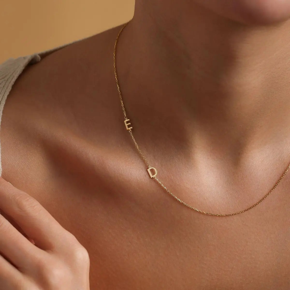 Collar Inicial Personalizado Horizontal