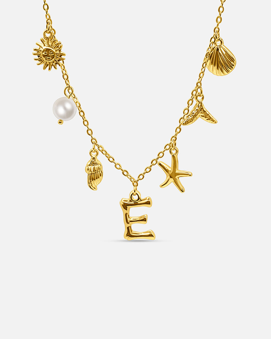 Collar de Letra de Oro Oceánico