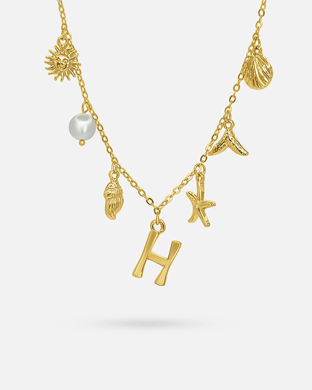 Collar de Letra de Oro Oceánico