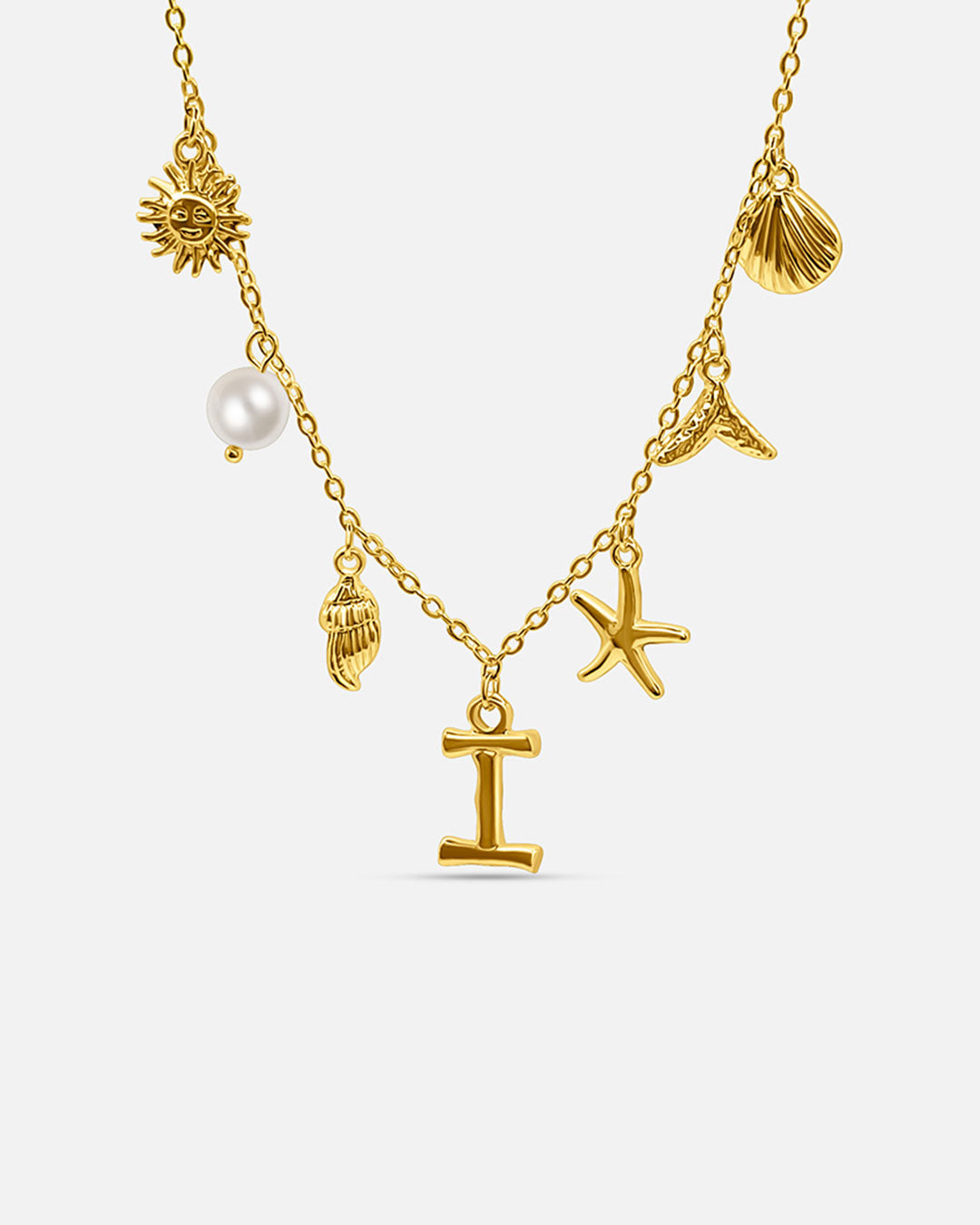 Collar de Letra de Oro Oceánico
