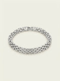 Tobillera de Cadena Gruesa Bañada en Plata 925