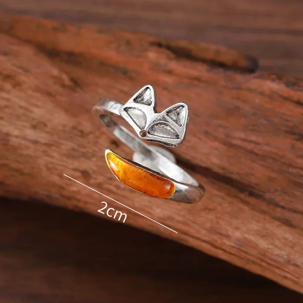 Anillo Vintage de Espíritu de Zorro