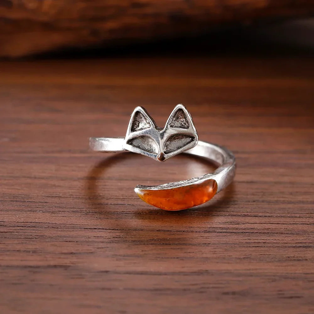 Anillo Vintage de Espíritu de Zorro