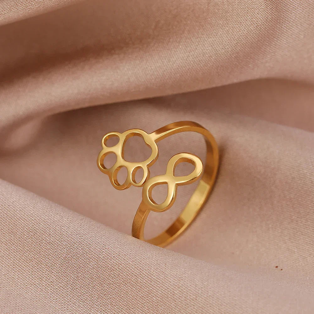 Anillo de Patas Infinito Ajustable – Acero Inoxidable