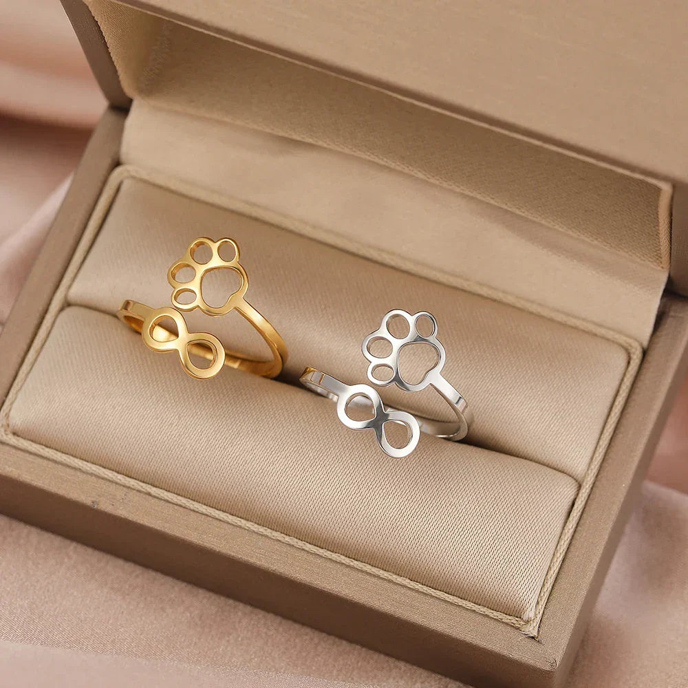 Anillo de Patas Infinito Ajustable – Acero Inoxidable