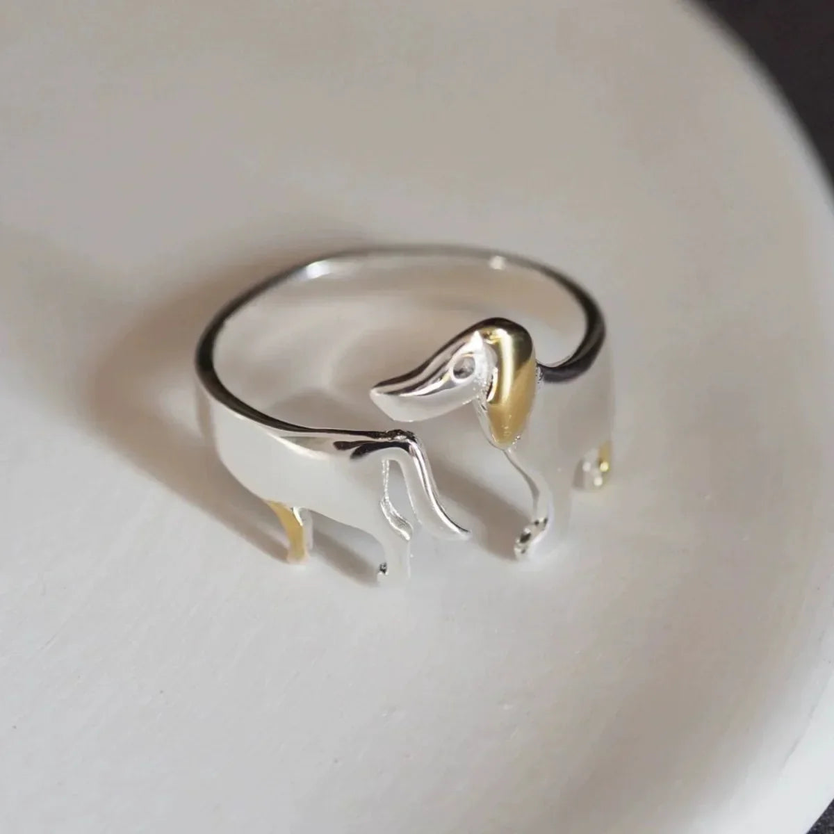 Anillo de Dachshund – Ajuste Ajustable
