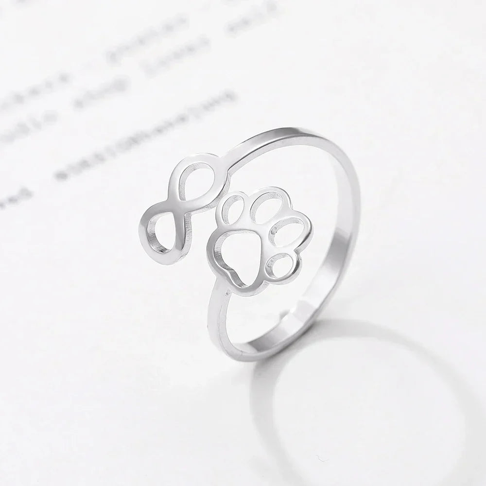 Anillo de Patas Infinito Ajustable – Acero Inoxidable