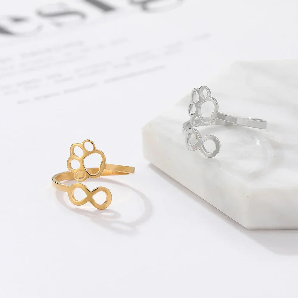 Anillo de Patas Infinito Ajustable – Acero Inoxidable