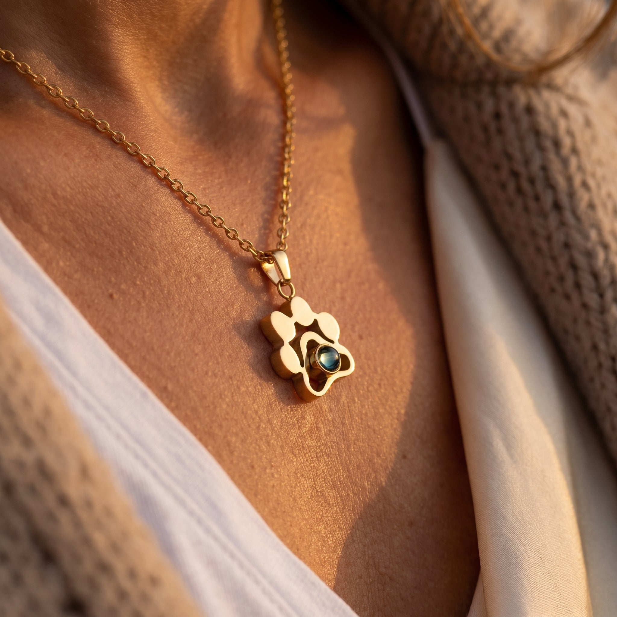 Collar personalizado con huella y foto