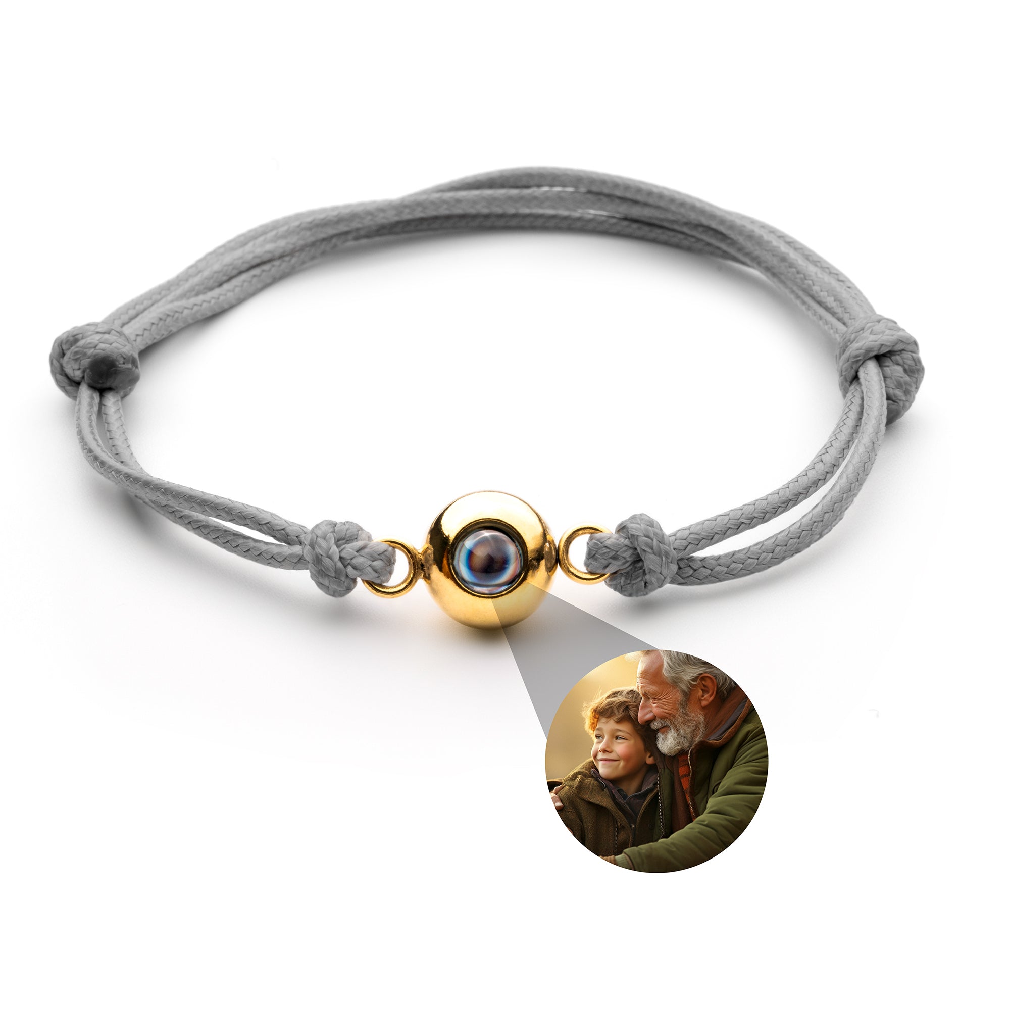 Pulsera con foto personalizada - Nudo marinero