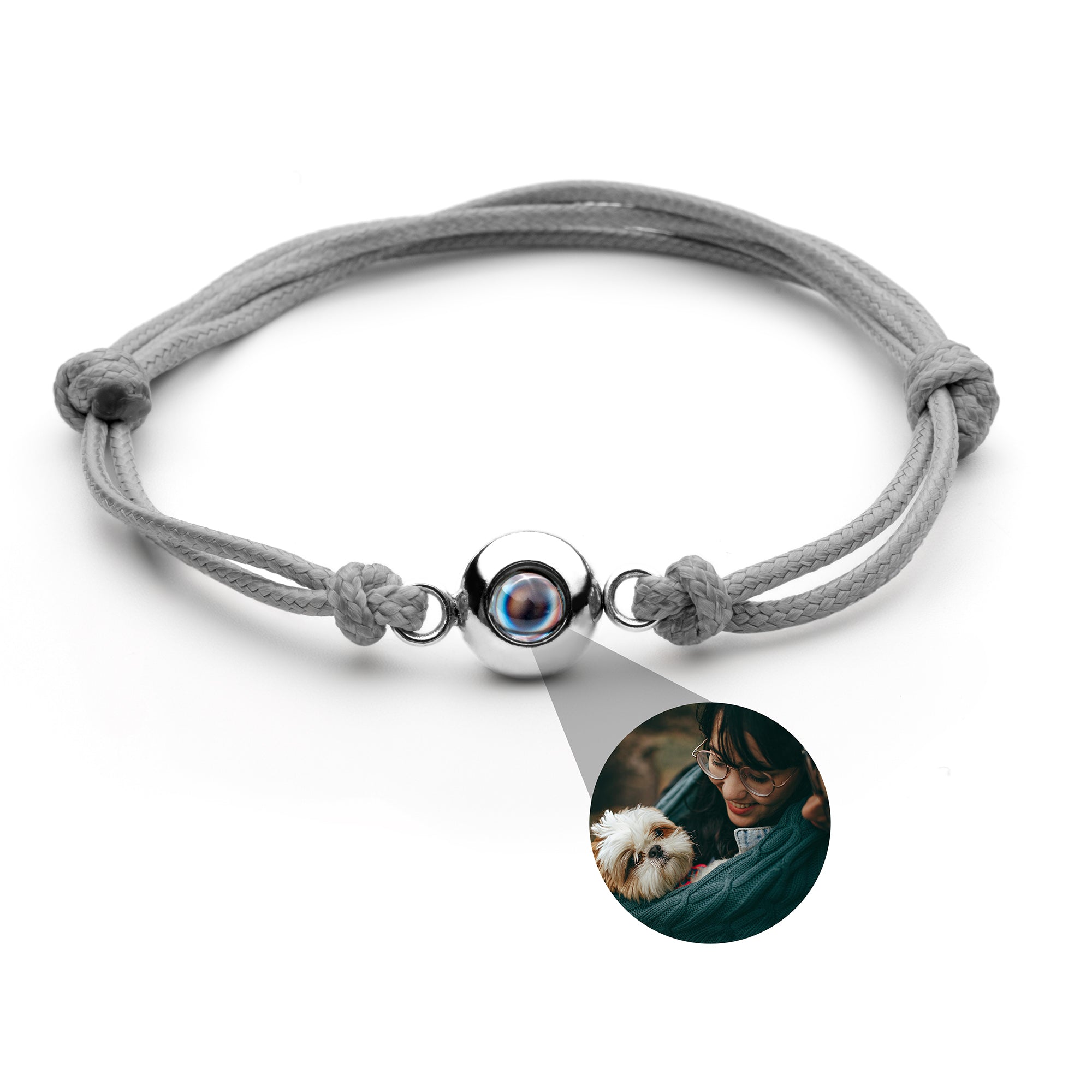 Pulsera con foto personalizada - Nudo marinero
