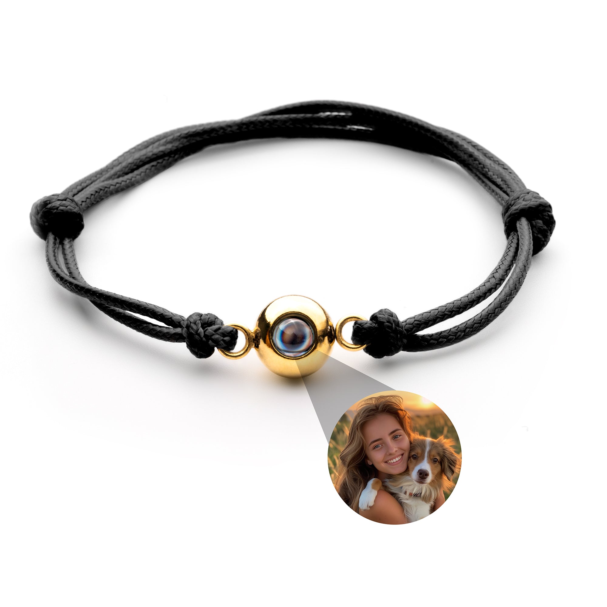 Pulsera con foto personalizada - Nudo marinero