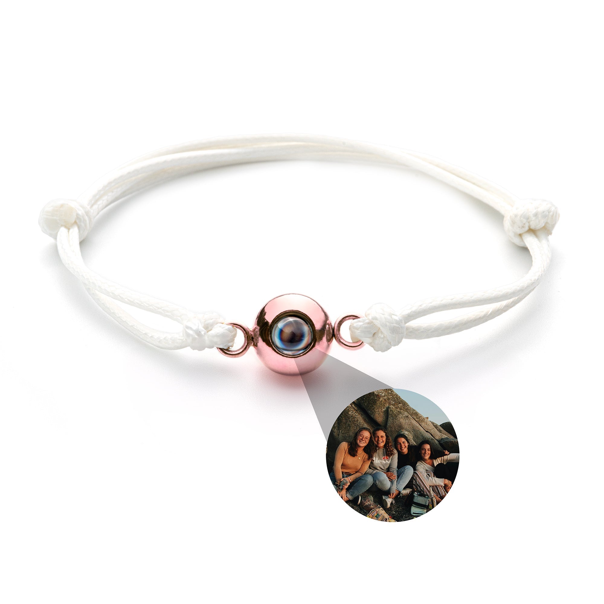 Pulsera con foto personalizada - Nudo marinero