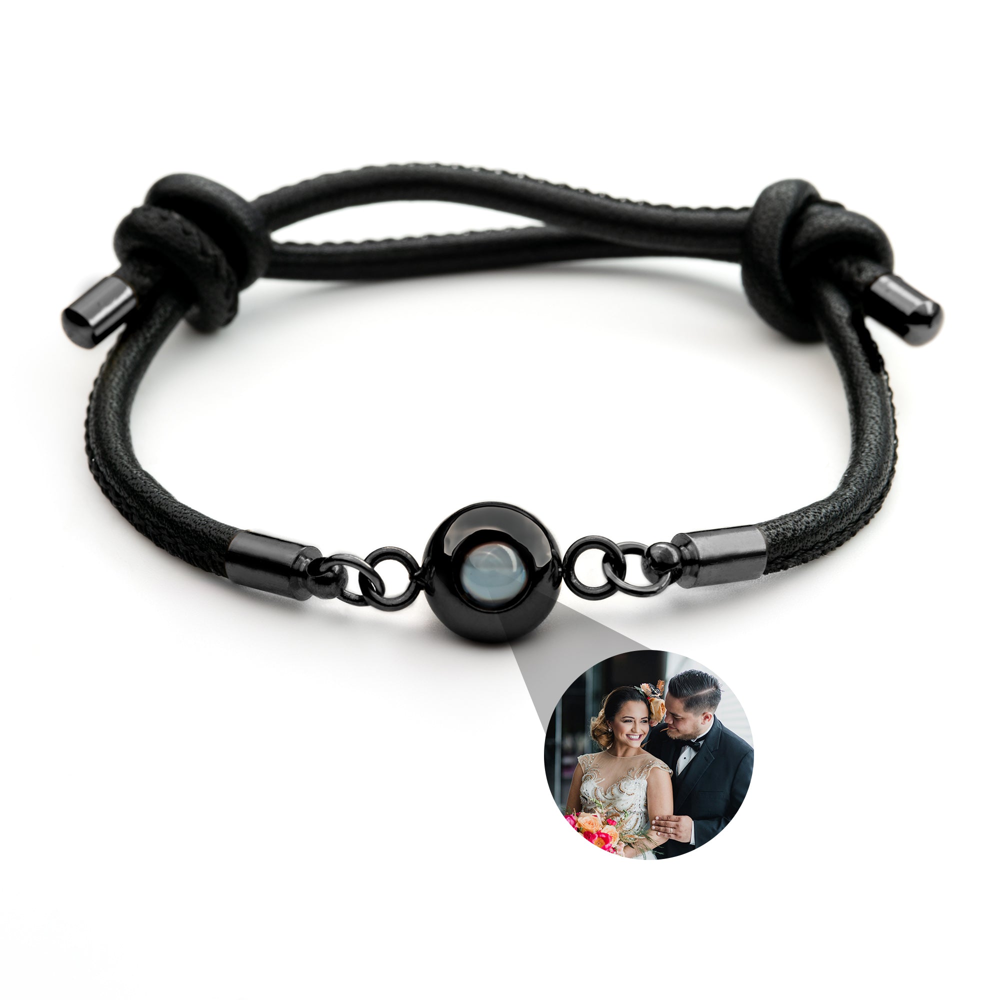 Pulsera con foto personalizada - Cuero
