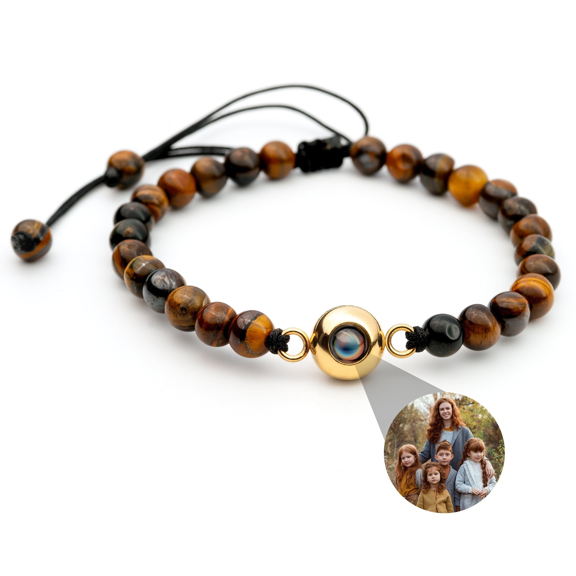 Pulsera con foto personalizada - Collar de perlas