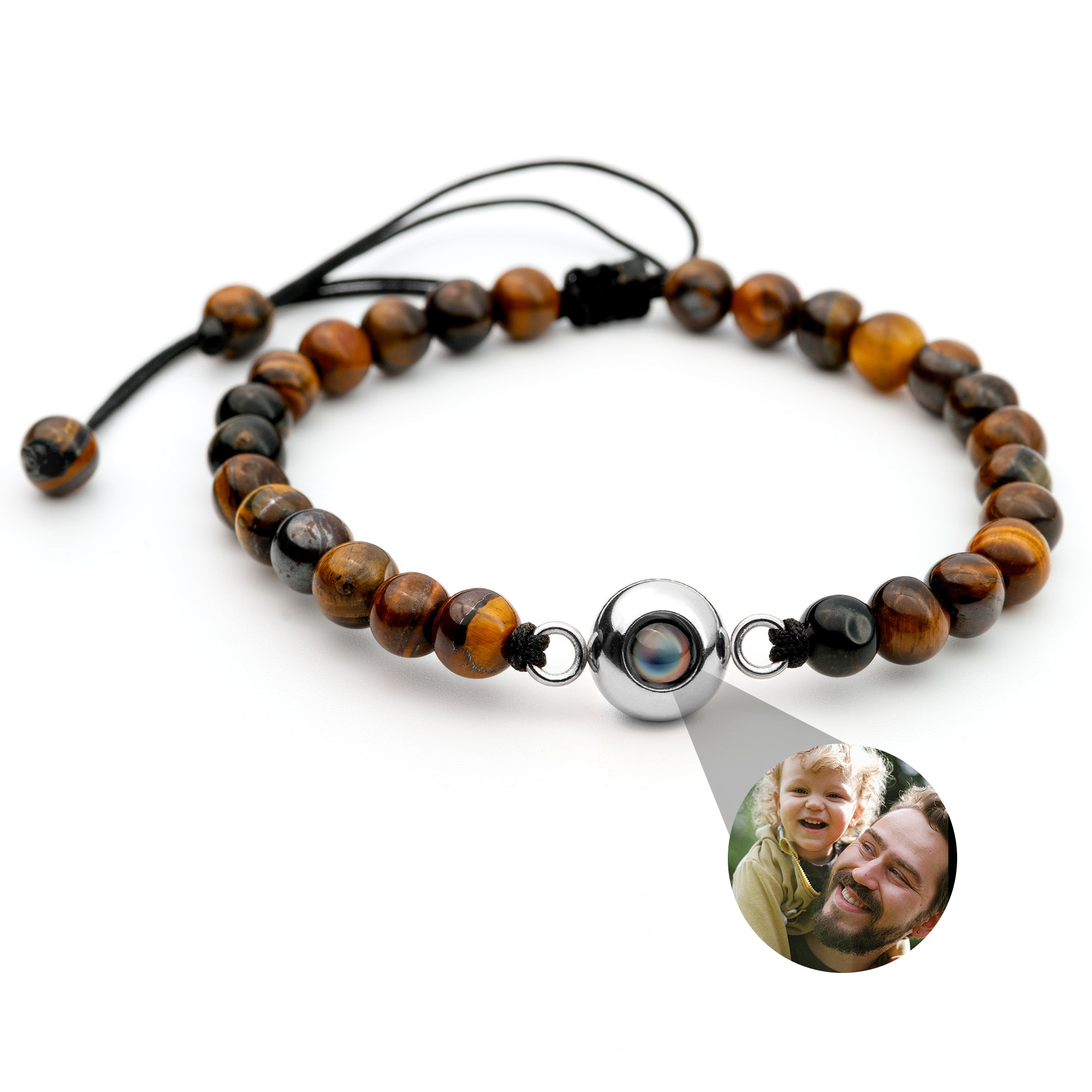 Pulsera con foto personalizada - Collar de perlas