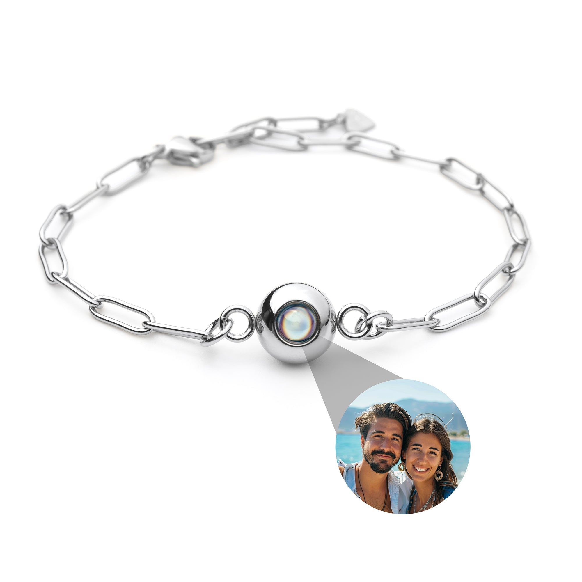 Pulsera con foto personalizada - Clip de papel