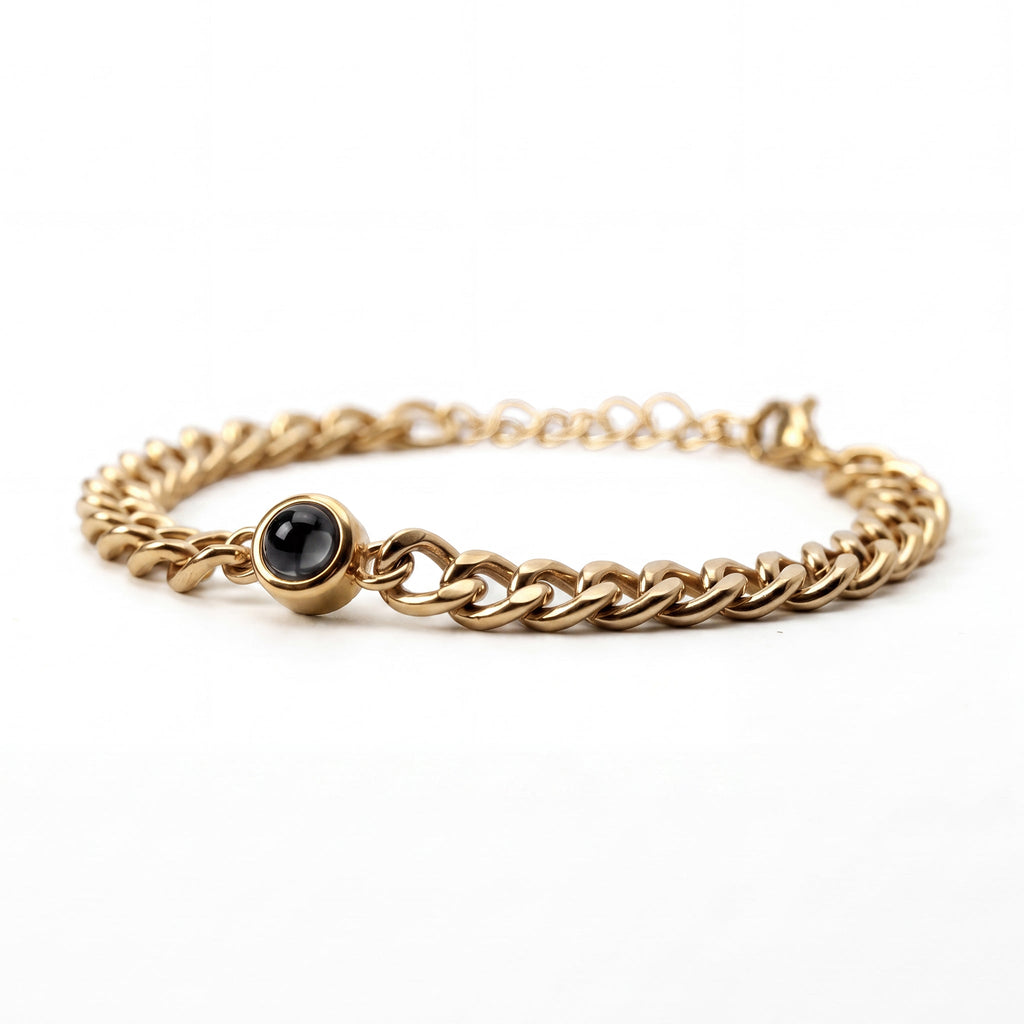 Pulsera con foto personalizada - Cadena Cubana