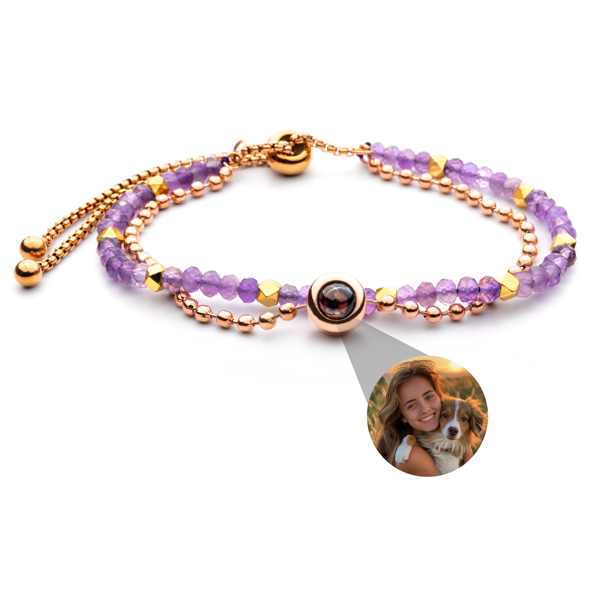 Pulsera con foto personalizada - Cristal