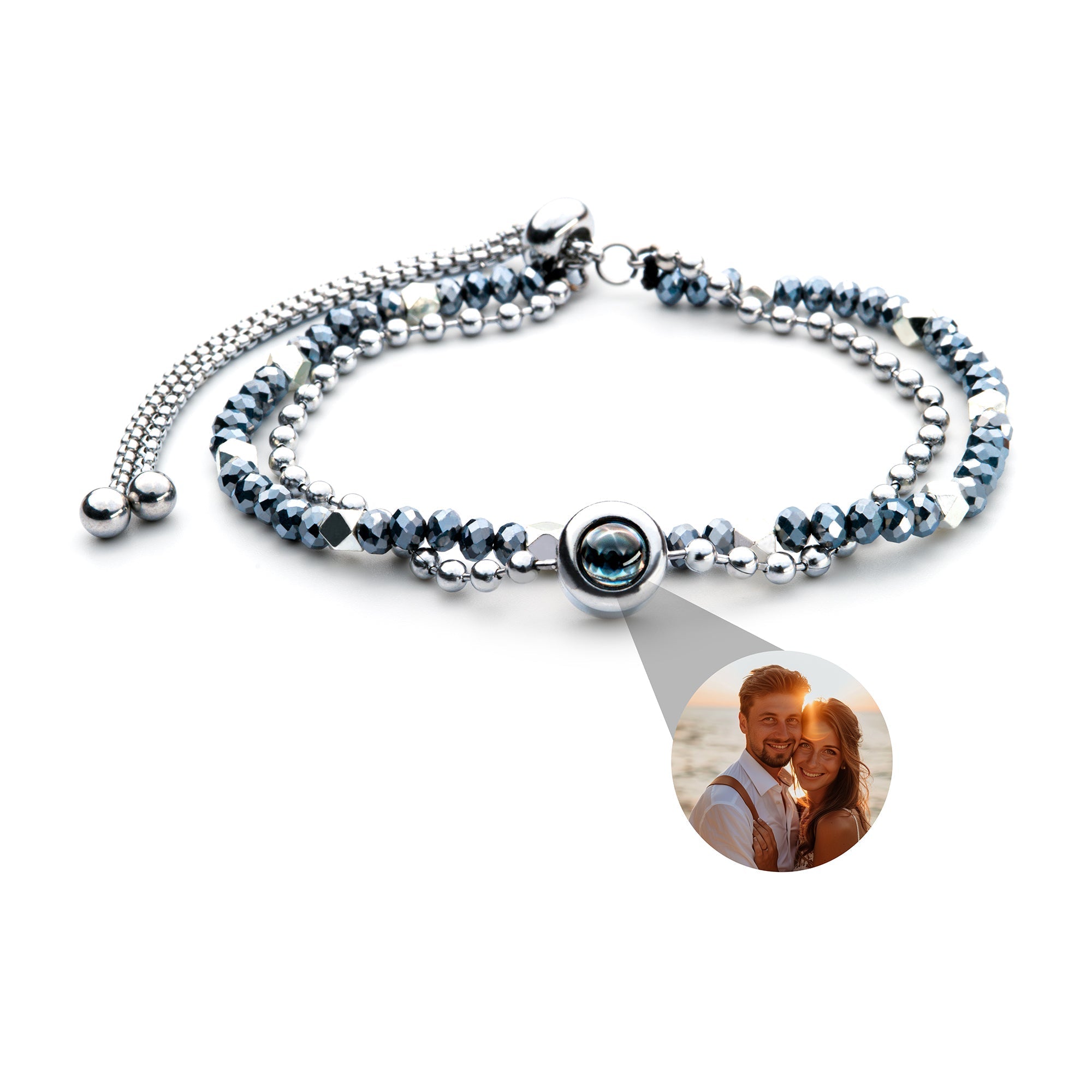 Pulsera con foto personalizada - Cristal