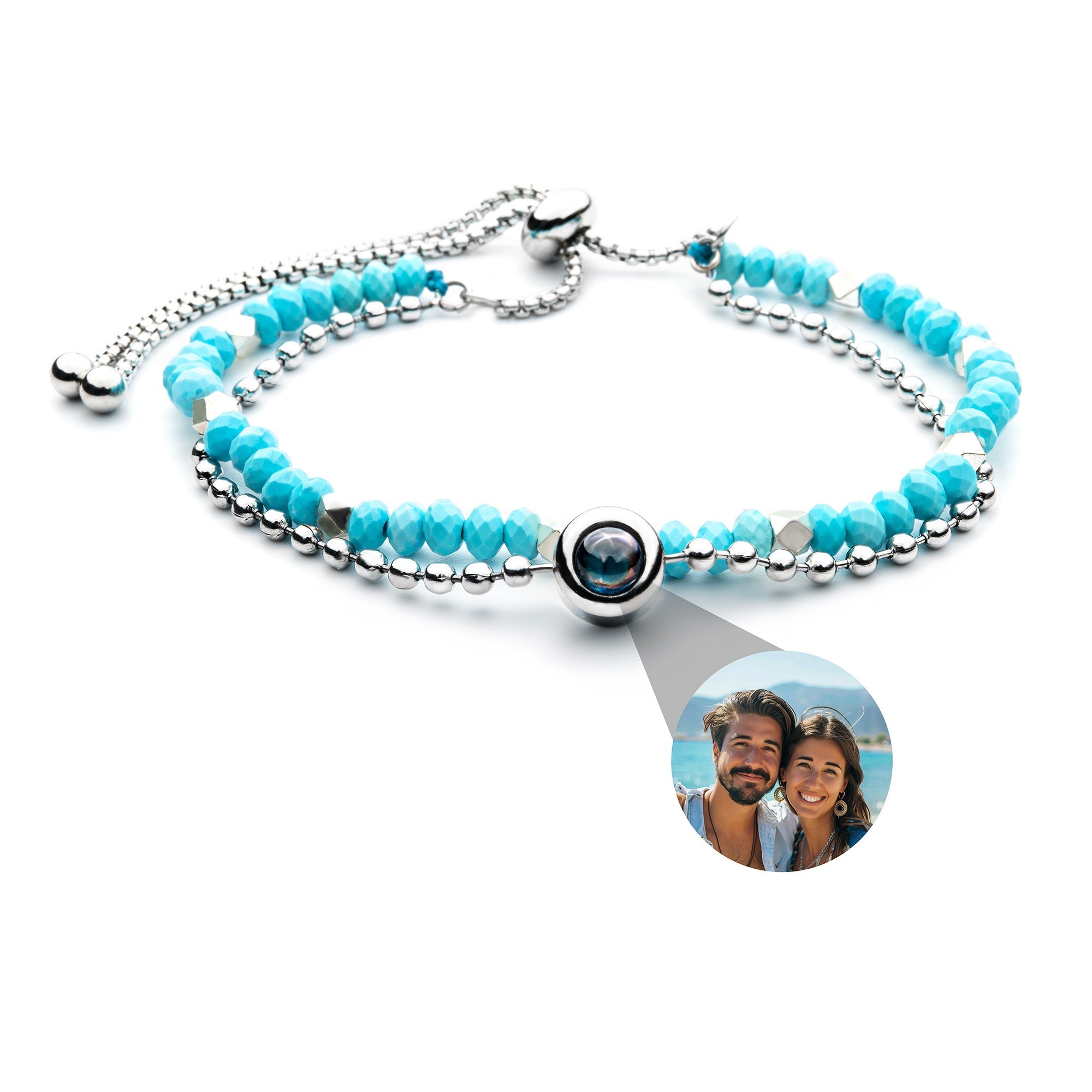 Pulsera con foto personalizada - Cristal