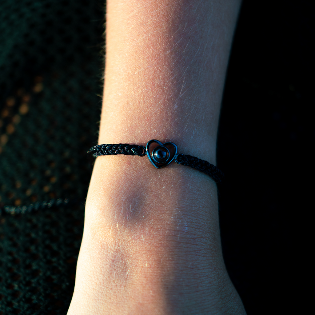 Pulsera con foto personalizada - Corazón
