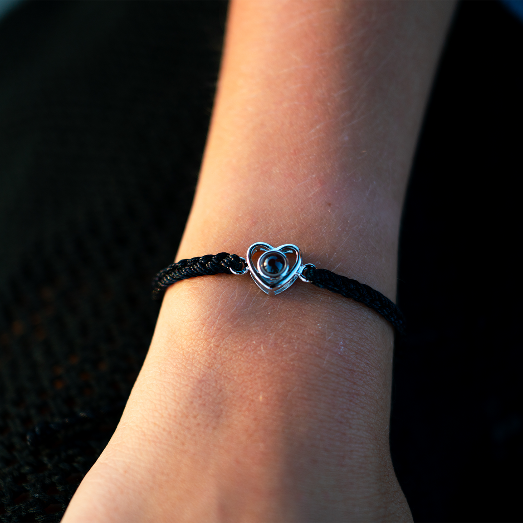 Pulsera con foto personalizada - Corazón